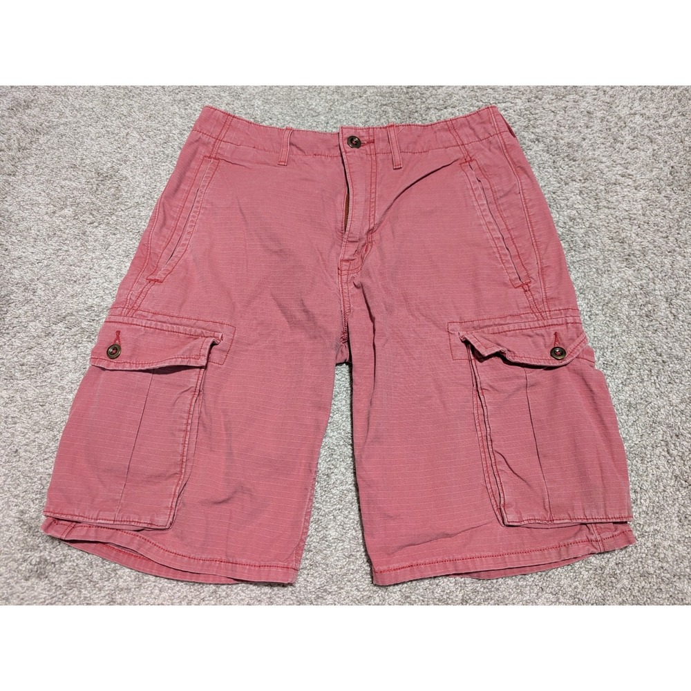 Levi's Cargo Shorts Mens 29 Red Ripstop Utility Gorpcore Hiking Casual Summer